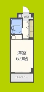 フラッツ加美西【2階】の間取り