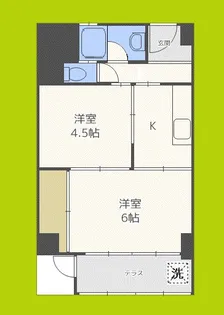 堀江テラス【9階】の間取り