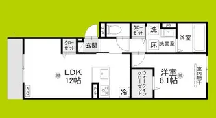 chrysantheme 大鳥【1階】の間取り