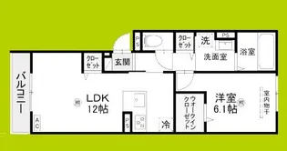 chrysantheme 大鳥【3階】の間取り