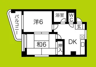シティ岸里【7階】の間取り