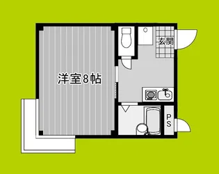 ハイツ小松【4階】の間取り