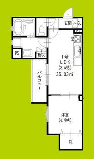ピレーネ焼野【3階】の間取り