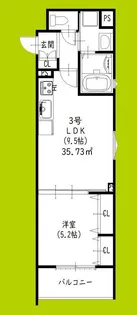 ピレーネ焼野【3階】の間取り