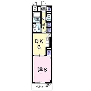 サル ドゥ セジュールII【2階】の間取り