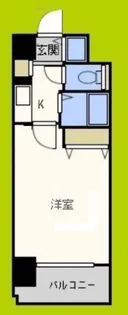 プレサンス西心斎橋【2階】の間取り