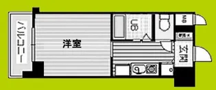 ハイツオークラ靭公園【4階】の間取り