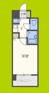 ユニーブル靭公園 【9階】の間取り