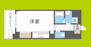 ジュネーゼグラン上本町【9階】の間取り