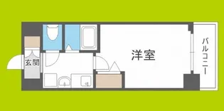 エスリード新梅田【2階】の間取り