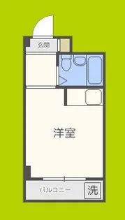 シティハイツ桃谷【3階】の間取り