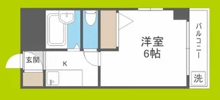 天満グリーン土井マンション【2階】の間取り