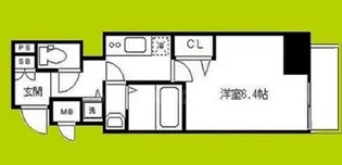 プレサンス松屋町グレース【6階】の間取り