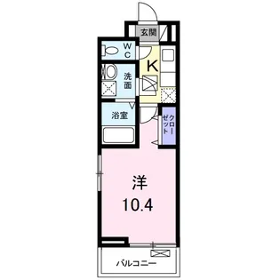 ディアコート此花【1階】の間取り