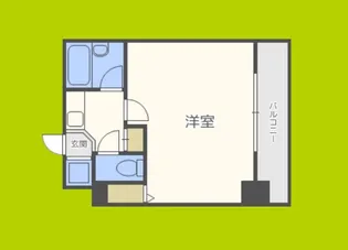 エスリード夕陽丘第2【6階】の間取り