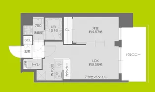 プレジオ塚本ASIAN【2階】の間取り