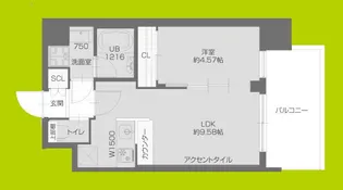 プレジオ塚本ASIAN【8階】の間取り