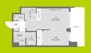 プレジオ塚本ASIAN【9階】の間取り