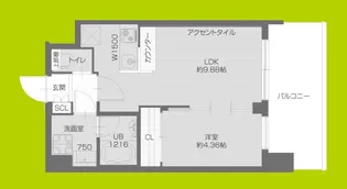 プレジオ塚本ASIAN【10階】の間取り