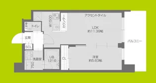 プレジオ塚本ASIAN【5階】の間取り
