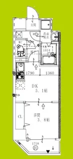 ARCA九条【6階】の間取り