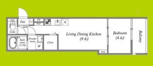 S-MOVE西宮今津【1階】の間取り