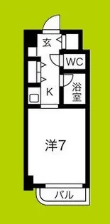 片町コート【6階】の間取り