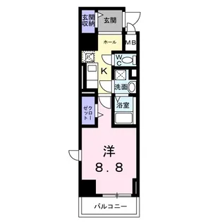 グランMコート新大阪【9階】の間取り