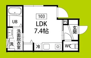 ブランシェ服部【1階】の間取り