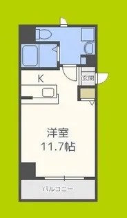 パウゼドーム前【9階】の間取り