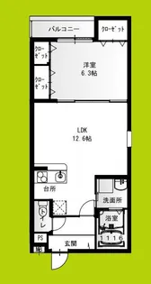 フジパレス鴻池新田V番館【1階】の間取り