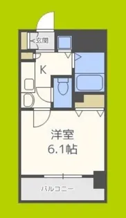 プレサンス難波OCAT前【7階】の間取り