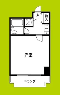 ハイツオークラ靭公園【2階】の間取り