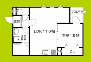 (仮称)La-Crea七松町【3階】の間取り