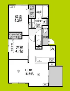 D-residence南茨木【3階】の間取り