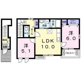グレイスヴィラ【2階】の間取り