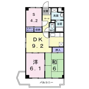エミネンス深井【1階】の間取り
