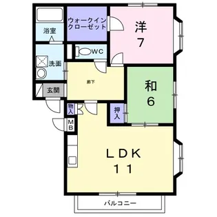 グランデ・グローヴ【2階】の間取り