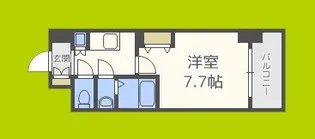 レジュールアッシュ天王寺【4階】の間取り