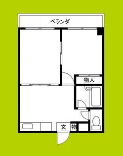 ジョイテル西田辺I【2階】の間取り