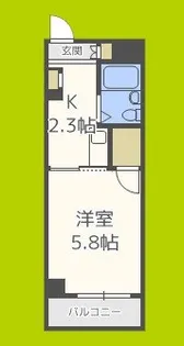 プランドール天満【2階】の間取り