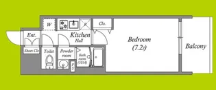 アドバンス大阪アネラ【10階】の間取り