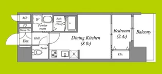 アドバンス大阪アネラ【6階】の間取り