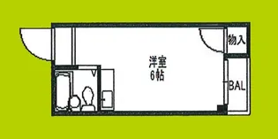 桜ノ宮マンション【2階】の間取り