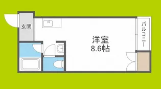 レーヴ千林【3階】の間取り