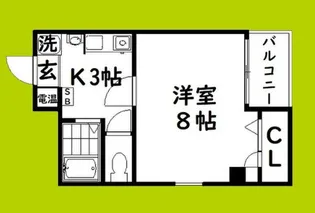 プチヴェルジュ【4階】の間取り