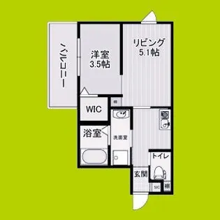 カーサフォルトゥナート堺石津駅前【2階】の間取り