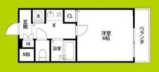 リーガル西長堀【9階】の間取り