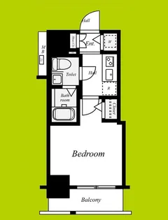 サムティ土佐堀Ribera【9階】の間取り