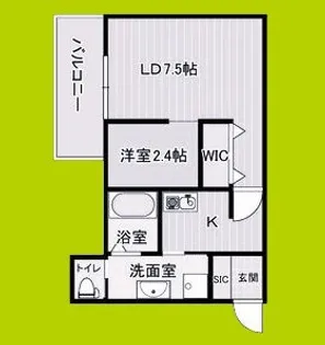 カーサフォルトゥナート堺石津駅前【3階】の間取り